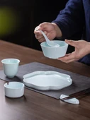 7.5" Ruyi Gölge Yeşil Kare Düz Tabak - 4
