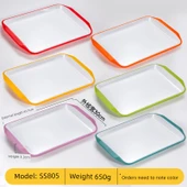 Melamin Tepsi SS805 - Kırmızı Beyaz thumbnail 1