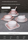 A5 Melamin Hot Pot Yemek Takımı - Platin Dört Parça Set 29 - 6