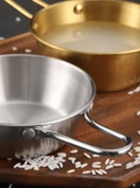 Kore Tarzı Paslanmaz Çelik Kase - 14cm - Küçük Kaseli (Altın) - 5