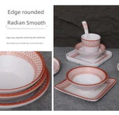 A5 Melamin Hot Pot Yemek Takımı - Platin Dört Parça Set 16 thumbnail 8