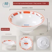 Melamin Yüksek Ayaklı Kase - 8.6 inç - Ekstra Kalın - 1