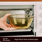 Amber Cam Tabak - Xibi 0421 Düz Açık Altın Cam Tabak thumbnail 5