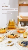 Amber Cam Su Bardağı 280ml - 6'lı Set - 7