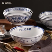 Retro Melamin Noodle Kasesi - 8 inç - Çin Usulü (Klasik) - 2