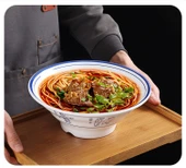 Melamin Noodle Kasesi - W6507.5 Orkide Desenli - 7.5 inç - 9