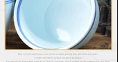 Jingdezhen Mavi Kenarlı Antika Kase - İki Çizgili 4 inç Mavi Kenarlı Tavuk Bardağı - 10