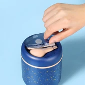 Mini Paslanmaz Çelik Çorba Termosu - Mavi - 530ml - 2