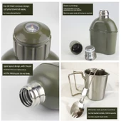 Çift Katmanlı Termos - 0.8L - Kaşıklı - 2