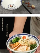 Melamin Retro Horozlu Noodle Kasesi - 7.5 inç - Ham Sıcak Etli Pirinç Eriştesi için - 11