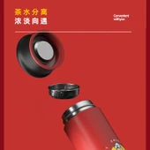 Paslanmaz Çelik Termos - 500ml - Kırmızı - 4