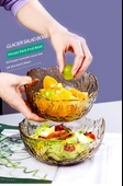 Cam Meyve Salata Çorba Kasesi Seti - Şeffaf Büyük Boy Kase Hasarlı - 7