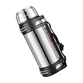 Paslanmaz Çelik Termos - 1200ml - Çift Suluklu ve Askılı - 3