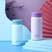 Mini Termos Bardak - Kaifei Serisi - Paslanmaz Çelik - 200ml - Açık Mor - 4