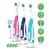 Kiwi KTB6005 Dönen Başlıklı Pilli Diş Fırçası + Yedek Başlık - 1