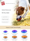 Köpek Oyun Topu - Küçük Boy Kombinasyon Renkli Futbol - 2