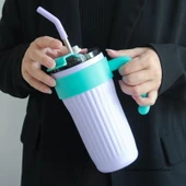 860ML Paslanmaz Çelik Termos - Beyaz - 3