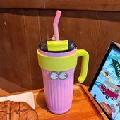 860ML Paslanmaz Çelik Termos - Pembe - 7