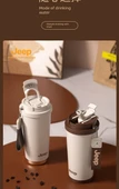 Seramik Kaplı Termos Bardak - 500ml - Siyah - 9