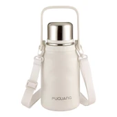 316L Paslanmaz Çelik Termos - 1200ml - Beyaz - 1