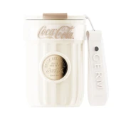 Coca-Cola Temalı Termos Bardak - 400ml - Beyaz - 1