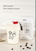 İtalyan Kahve Termos Bardak - Geniş Kapasiteli - Paslanmaz Çelik - 380ml - 11
