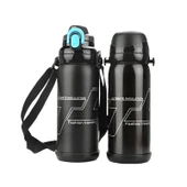 800ml Paslanmaz Çelik Termos - Siyah - 2