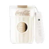 Coca-Cola Temalı Termos Bardak - 400ml - Beyaz - 2