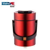 Termal Yemek Kutusu - Tiffani Stil - 1.6L - Kırmızı - 2