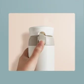 316 Paslanmaz Çelik Termos Bardak - 450ml - Gri thumbnail 6