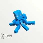 Minecraft Glow Squid Tencatles Parlayan Mürekkep Balığı - 1