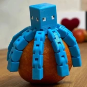 Minecraft Glow Squid Tencatles Parlayan Mürekkep Balığı - 2