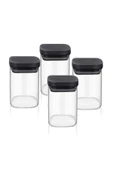 Thn cam kavanoz - cam erzak saklama kavanoz 4 lü set 200 ml.borosilikat cam - 1