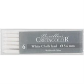 Cretacolor Portmin Yedek Uç Kömür Fuzen Çubuk 5.6 mm N:26152 Soft Beyaz Tek Fiyatıdır - 1