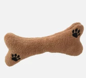 Ağzında Kemiği ile Peluş Yumuşacık Sevimli Köpek, Uyku ve Oyun Arkadaşı-80 cm - 2