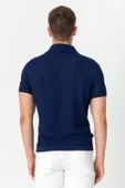 Erkek Polo Yaka Kendinden Desenli Viscon Elit İplikten Triko T-shirt thumbnail 10
