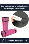 Premium Kompakt Taşıma Askılı Çift Taraflı Su Geçirmez Kamp Uyku Minder Yoga Pilates Matı 10 Mm 2'li - 3