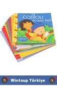 Eğitici Eğlenceli İlgi Çekici Dil Bilgisi Gelişimi Bebek Çocuk Hikaye Kitapları CAILLOU 10'lu Set thumbnail 2