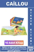 Eğitici Eğlenceli İlgi Çekici Dil Bilgisi Gelişimi Bebek Çocuk Hikaye Kitapları CAILLOU 10'lu Set thumbnail 1