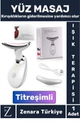 Premium Titreşimli Isıtma Özellikli Işık Terapisi Kırışıklık Cilt Sıkılaştırıcı Yüz Masaj Cihazı - 1