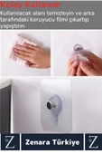 Premium Suya Neme Ekstra Dayanıklı Montajsız Banyo Mutfak Ultra Güçlü Vantuzlu Askı 20 Adet - 3