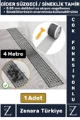 Suya Dayanıklı 0.55 Mm Delikli Sineklik Tamir Kiti Gider Süzgeci Saç Kıl Ayırıcı 12 Cm X 4 Metre - 1
