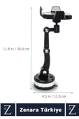 Premium 4.7-6.7 İnç Uyumlu 360 Derece Dönen Ayarlanabilir 3 Kademeli Çok Fonksiyonlu Telefon Tutucu - 5