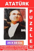 Premium Eğitici Eğlenceli El-Göz Koordinasyonu Motor Becerisi Geliştiren 42 Parça Puzzle ATATÜRK thumbnail 1