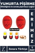 Premium Yanmaz Erimez 3 Farklı Zamanlayıcılı Haşlama Yumurta Pişirme Derecesi Egg Timer - 1