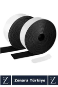 Montaj Gerektirmeyen İz Bırakmaz Süper Güçlü Çok Amaçlı Cırt Cırtlı Sihirli Bant 25Mm X 2Metre 5Adet - 2