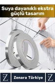 Premium Güçlü Kendinden Yapışkanlı Su Geçirmez Fayans Arası Şerit Derz Bant 0.5 Cm X 50 Metre - 2