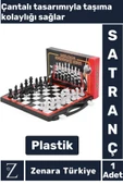 Premium Stratejik Düşünme Odaklanma Hafıza Sosyal Gelişim Çantalı Tasarım Plastik SATRANÇ - 1