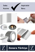 Suya Yüksek Sıcaklığa Dayanıklı Tamir Soba Boru Yama Alüminyum Yanmaz Folyo Bant 45 Mm-5 Mtr 2 Adet - 4