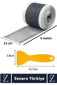 Suya Dayanıklı 0.55 Mm Delikli Sineklik Tamir Kiti Gider Süzgeci Saç Kıl Ayırıcı 12 Cm X 4 Metre - 4
